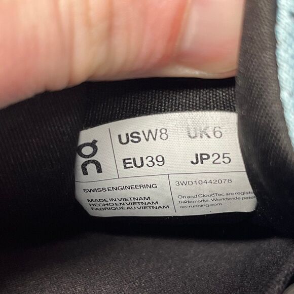 On Cloud Cloudsurfer Mineral Aloe Blue Athletic Running Shoes Women’s 8 - Picture 9 of 9